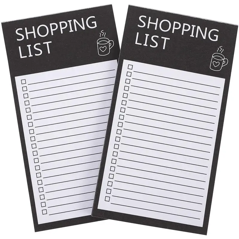 2 Books Household Portable Shopping Items Planner Weekly Grocery List Notepad List Pad List Notepad For Daily Office Home Work