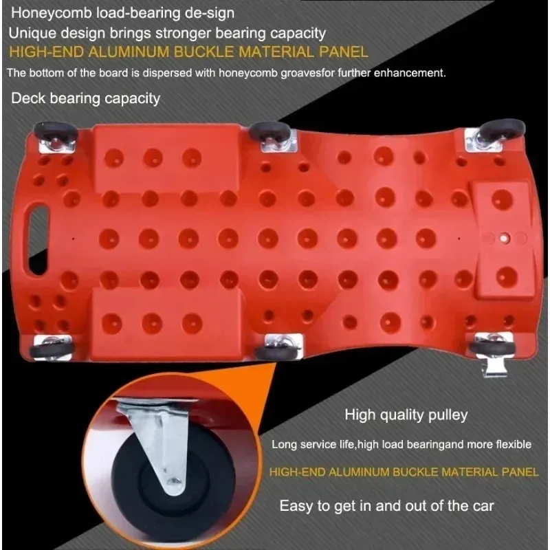 36 inch Car Repair Lying Board With LED Light Skateboard Spare Parts Repair Board Car Vehicle Service Maintenance Tool