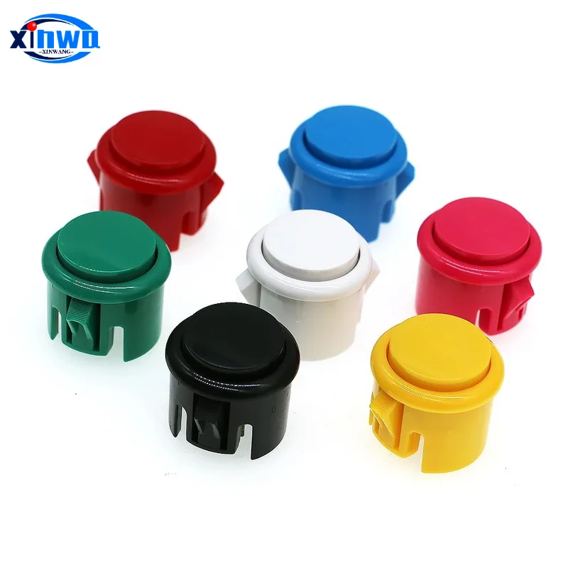 Push Button Micro Switch 24mm 30mm 10pcs Game Arcade Sanwa Hitbox Controller Neo Geo Joystick Console Diy Pinball Parts