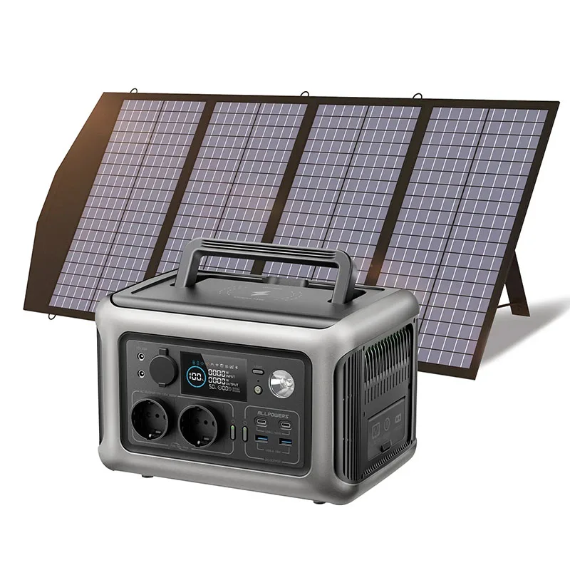 Centrale Solare Portatile 700W / 1500W Generatori Esterni, Batteria Di Backup 110 / 230V Con Coupon E Sconto Mobile Solarpanel Da 200W
