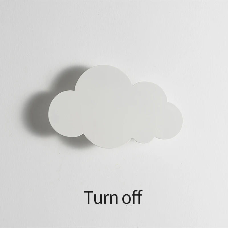 LED Cloud Wall Lamp Baby Room Bedroom Living Dining Room Attic Creative Warm Decoration Touch Switch AC220-230V