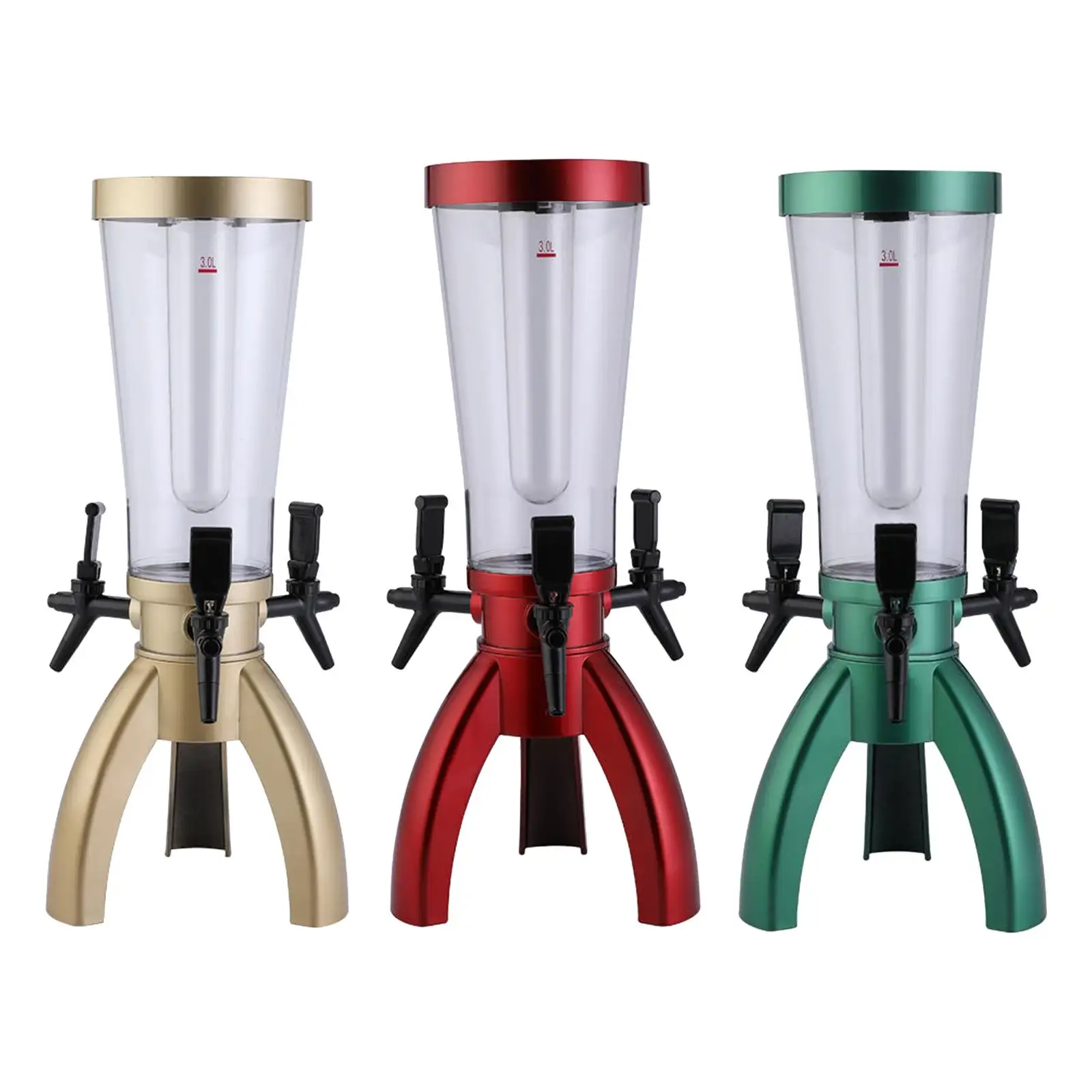 

Beer Dispenser 3L Drink Beverage Keep The Cold Integrated Tap with Freeze Tube