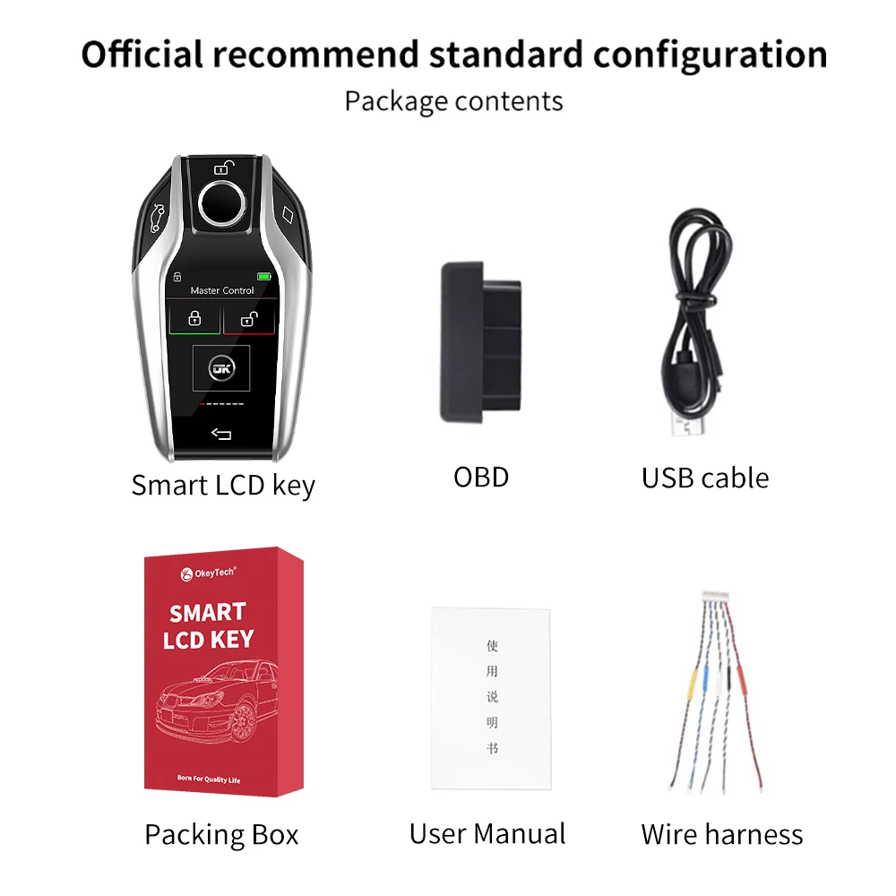 CF618 chiave LCD intelligente a distanza modificata universale Keyless Go coreano/inglese per BMW/Benz/Audi/Kia/Hyundai/Honda/Peugeot/Nissan/VW - Sce626a01477c4ad7bbf242e1379435cdH