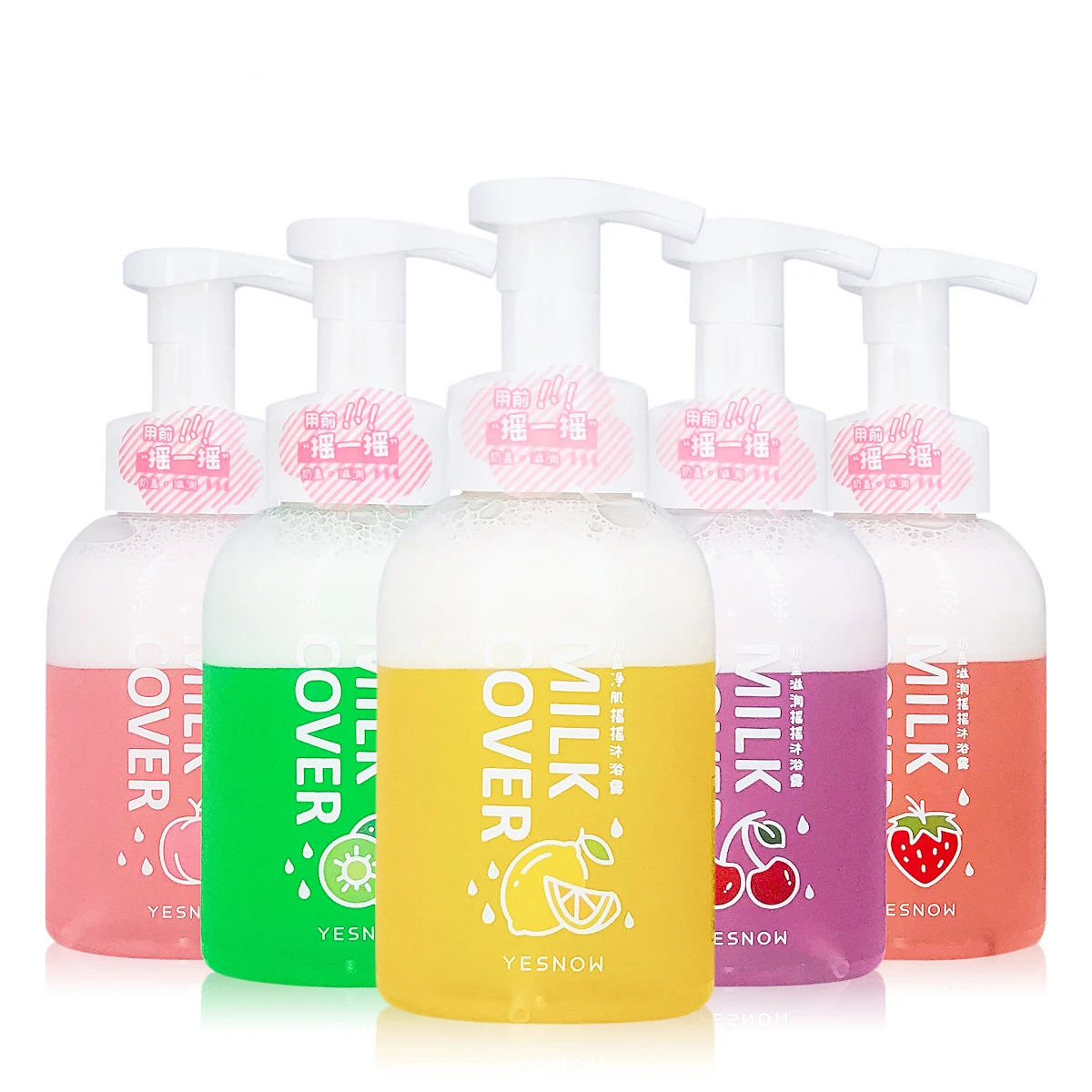 

Bath Foam Shower Gel Hand Shake Milk Cover Colorful Fruit Cloud Foam Gentle Cleaning White Moisturizing Body Wash Beauty Health