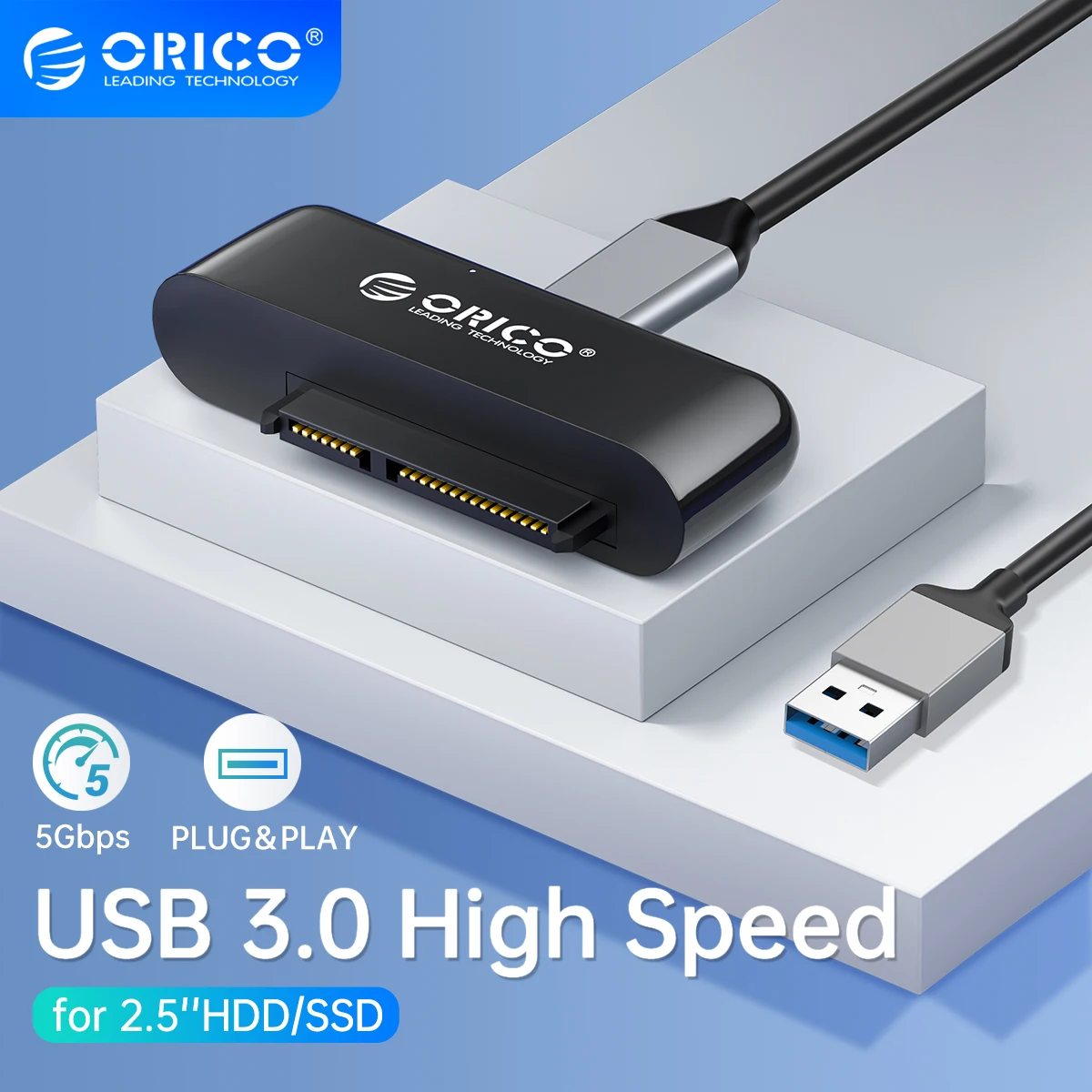 

Кабель-переходник ORICO с USB 3,0 на Sata 3, 2,5 дюйма