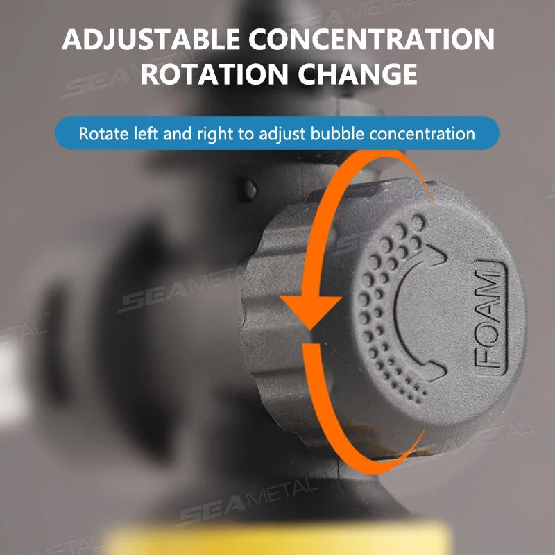 SEAMETAL 700ML 스노우 폼 랜스 자동차 세정 폼 생성기 고압 세척기 카처 K2 K3 K4 K5 K6 K7 조절식 분무기