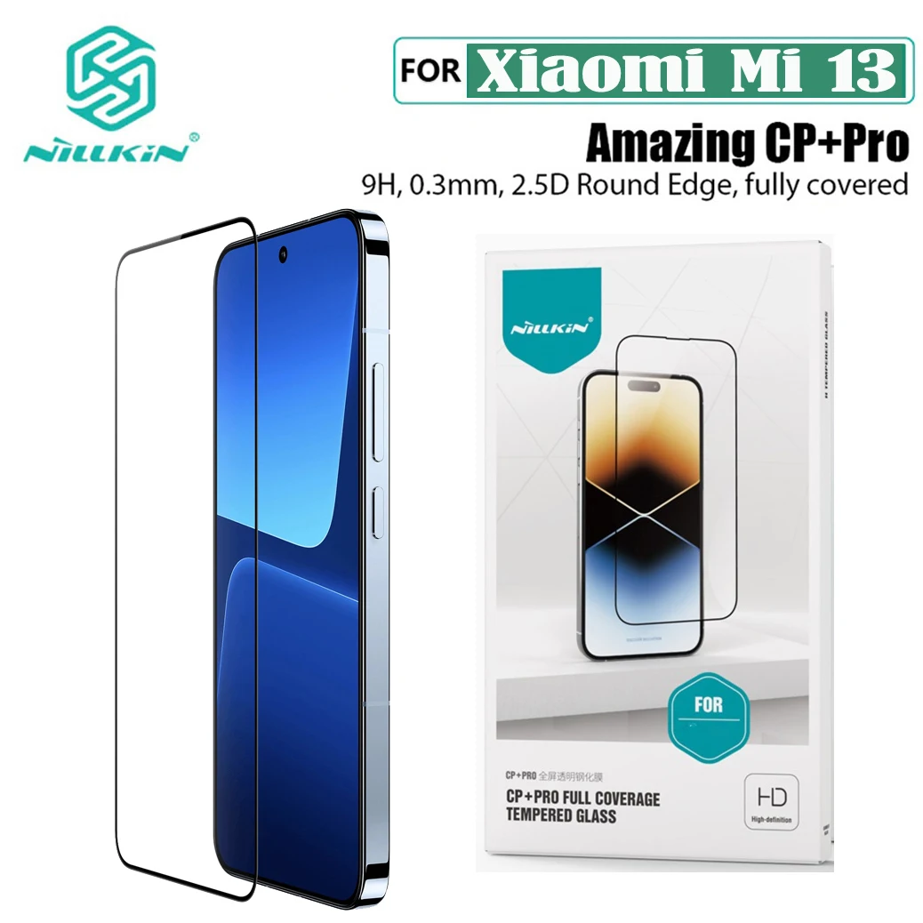 

Nillkin For Xiaomi 13 Tempered Glass CP+PRO Anti-Explosion Ultra-thin Full Cover Screen Protector For Xiaomi Mi 13 Phone Sticker