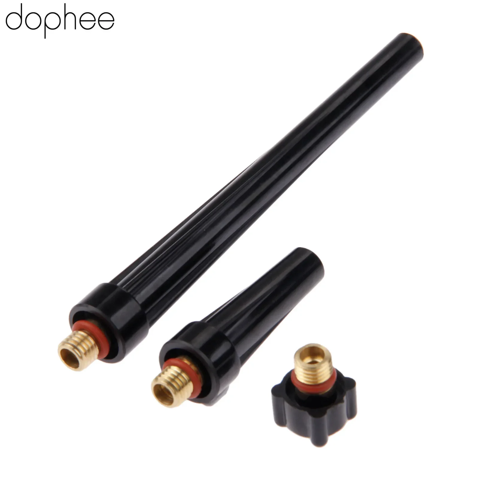 3pcs/1set TIG Welding Machine Accessories Torch Long Mid Short Tig Back Caps Kit 41V24 41V35 41V33 For WP-9/20/25 Replacements welding torch