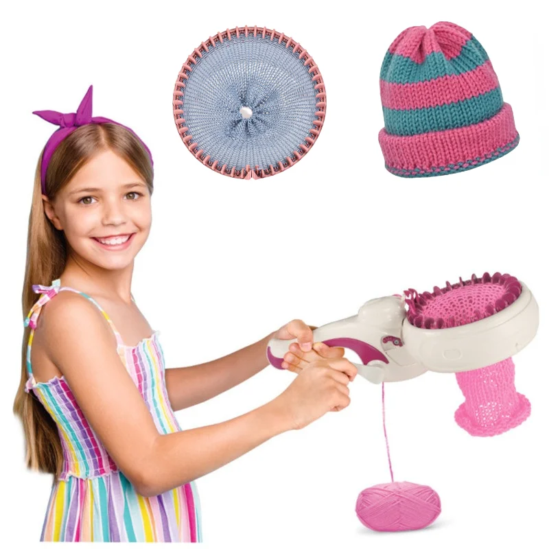 Kids DIY Wool Knitting Machine Sweater/Hat/Scarf /Gloves/Socks Handmade Weaving  Loom Kit For Kids Adults Toys Christmas Gifts - AliExpress