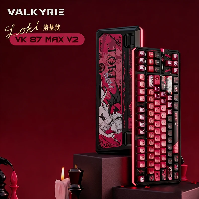VALKYRIE VK87 V2 기계식 키보드 무선 3모드 듀얼 8k 가스켓 구조 래피드 트리거 낮은 대기 시간 FPS용 게이밍 키보드