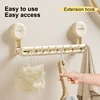 UFORU Bathroom towel rack Perforation-free wall hanging suction cup advanced sense bathroom wall hanging towel rack storage rack 4