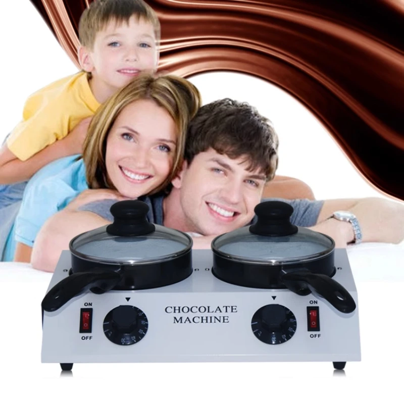 220V/110V Mini Electric Chocolate Melting Machine Single Pot Ceramic Non-Stick Pot Baking Furnace