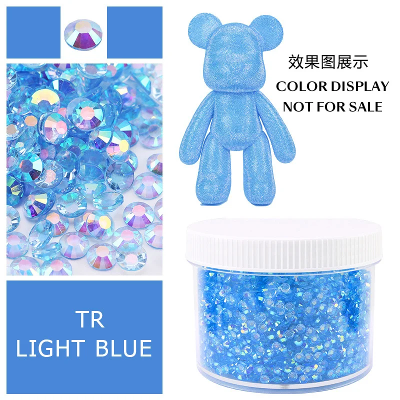Large Box of Assorted Jelly AB Resin Non-Hot Fix Flat Back Rhinestones