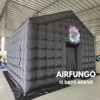 Black Inflatable Nightclub Dome Tent Wedding Cube Square Gazebo Event Big Portable Night Club Party Pavilion For Outdoor Use 5