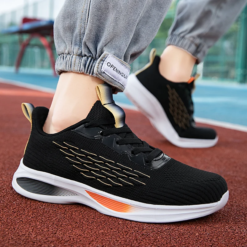 Men Tennis Shoes Breathable Top Mesh Male Sport Shoes Boys Fashion Footwear Sneakers Outdoor Flats Tenis Hombre