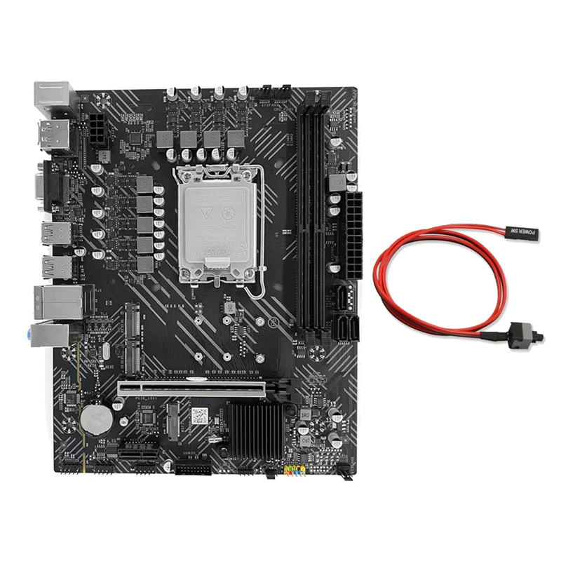 

B660 D4 Motherboard Switch Cable Supporting 12Th 13Th CPU LGA1700 2XDDR4 RAM Slot HD+DP+VGA PCIE 16X