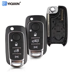 YIQIXIN Folding 4 Button Car Key Case Remote Shell For Fiat 500X Egea Toro Tipo 2016 2017 2018 SIP22 Uncut Blade Auto Fob Cover