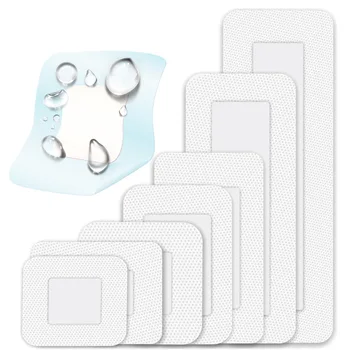 개별 패키지 10cm x 10cm/15cm/20cm/25cm, 의료용 대형 반다이 자체 접착 드레싱 상처 용 멸균 거즈, 20 개
