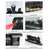 RC Train Toys Simulation Train Remote Control Retro Steam Electric Stepless Speed Control Remote Smoking Train Children's Toys 3