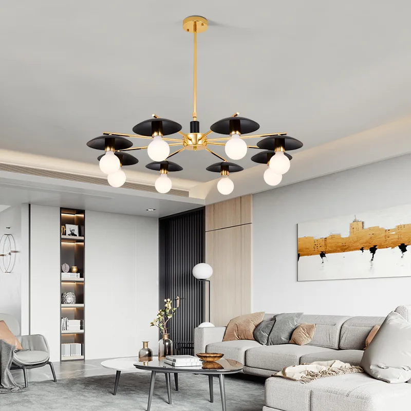 

Modern Gold Chandelier Nordic Led Hanging Light For Living Room Bedroom Dining room Indoor Minimalist Pendant Lamp Iron Branch