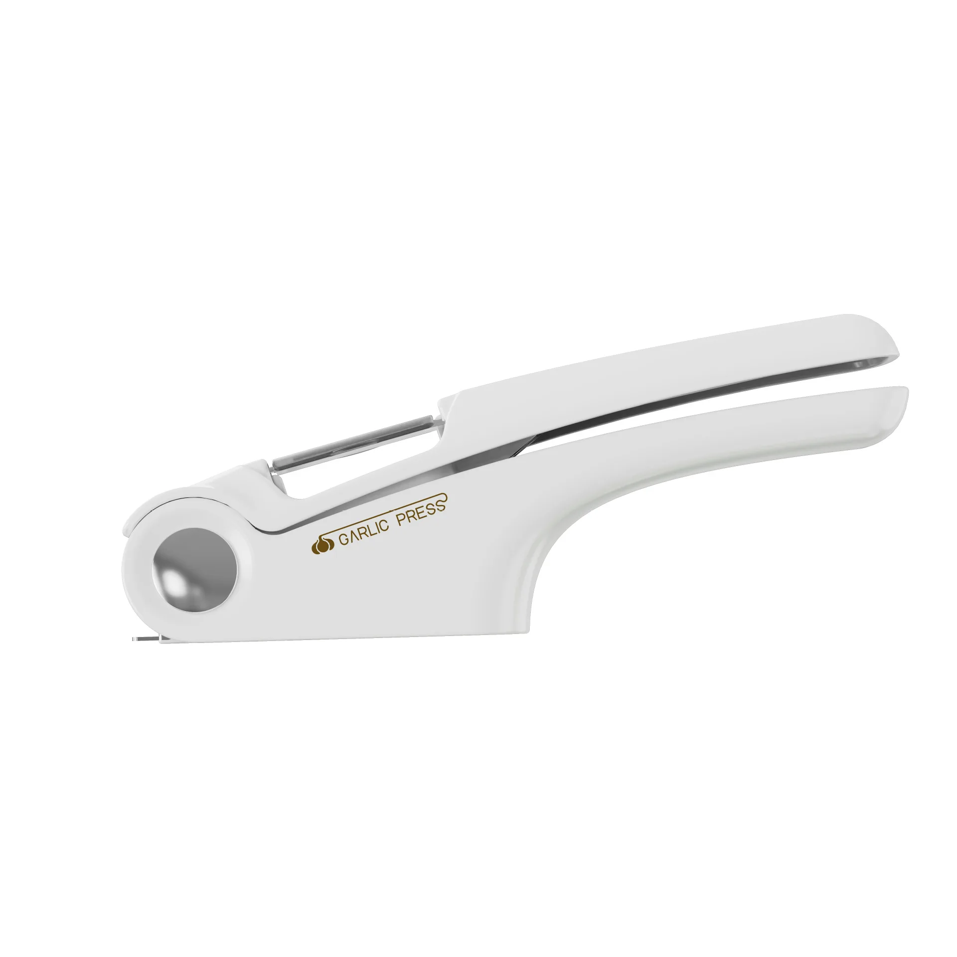 Choice 7 1/4 Chrome Garlic Press