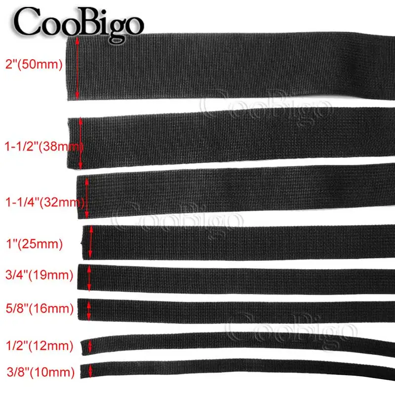 5Yards Polypropylene Webbing Strap Belt Tape Fabric Ribbon Bag Knapsack Sewing Accessory 10/15/20/25/30/38/50mm webbing ribbon