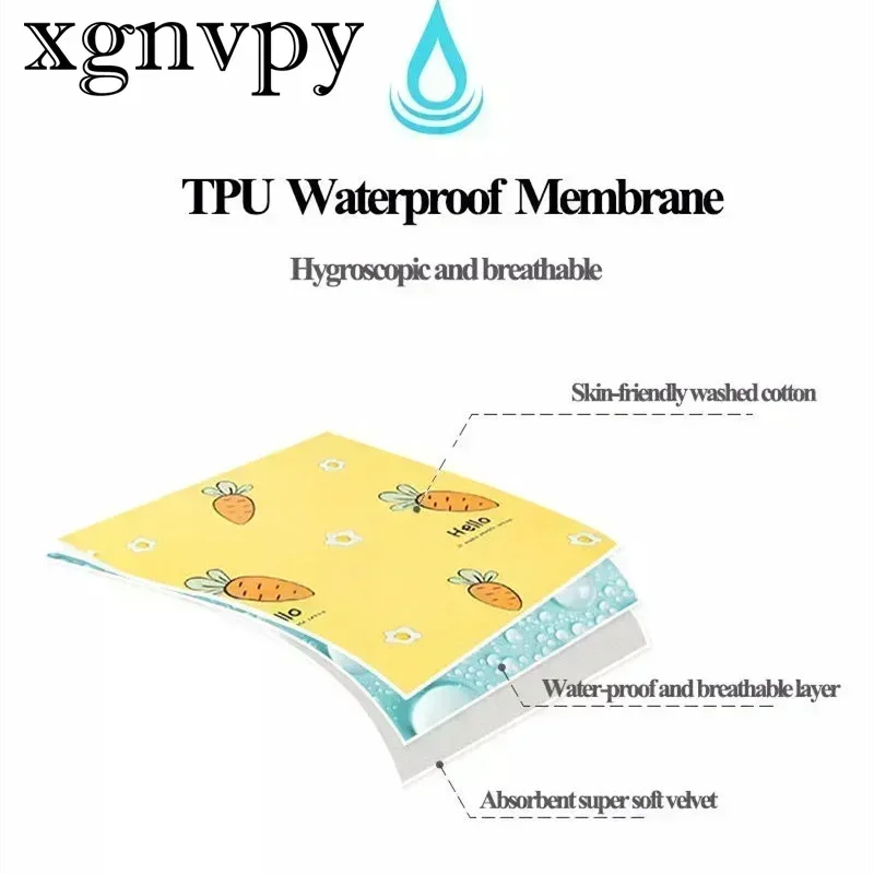 xgnvpy Reusable Baby Changing Mat Cover Diaper Mattress Bed Sheet Newborn Waterproof Portable Change Pad Floor Play Mat