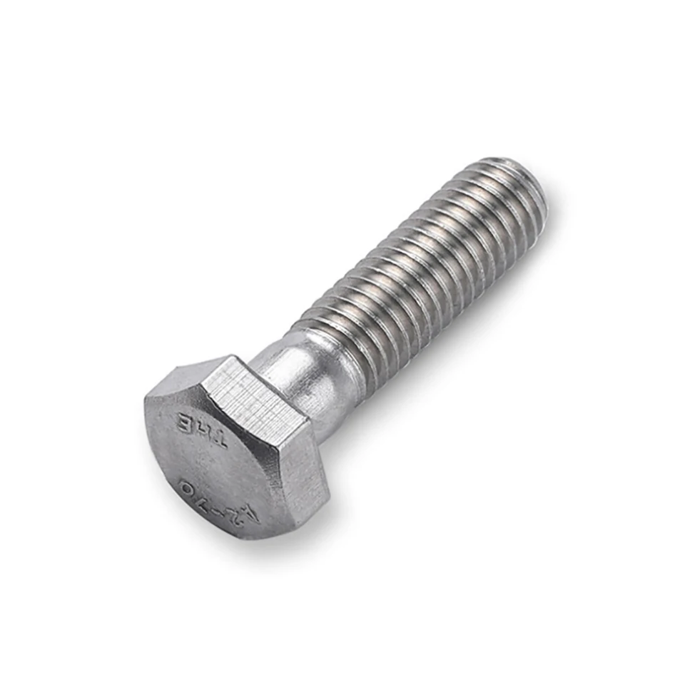 M5 M6 M8 Hex Head Bolts - DIN 931 Metric Thread, A2 304 Stainless Steel