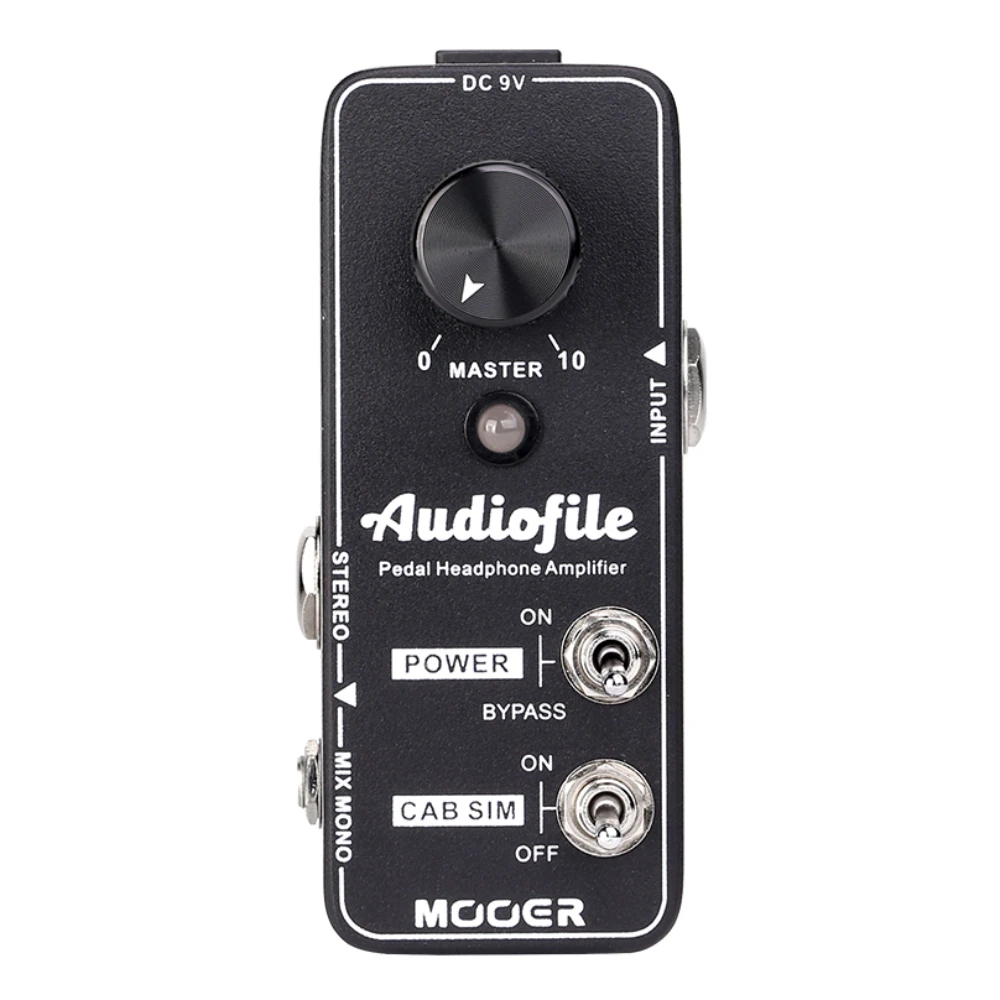 

MOOER Audiofile Headphone Amplifier Built-in Analog Speaker Cabinet Simulation Pedal Guitar Effect Pedal True Bypass Metal Shell