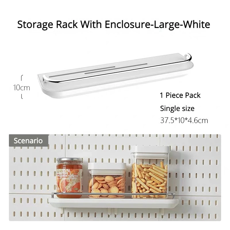 Multi-Functional Pegboard Wall Organizer with Shelves