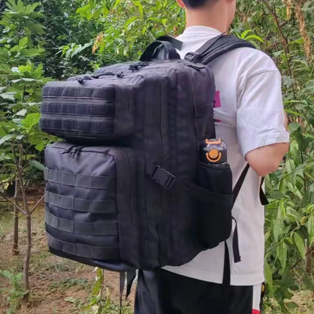 Tactical Backpack Lawaia 45L/25L Tactical Backpack for Men and Women Travel Rucksack Hiking Camping Fishing with Bottle Holder