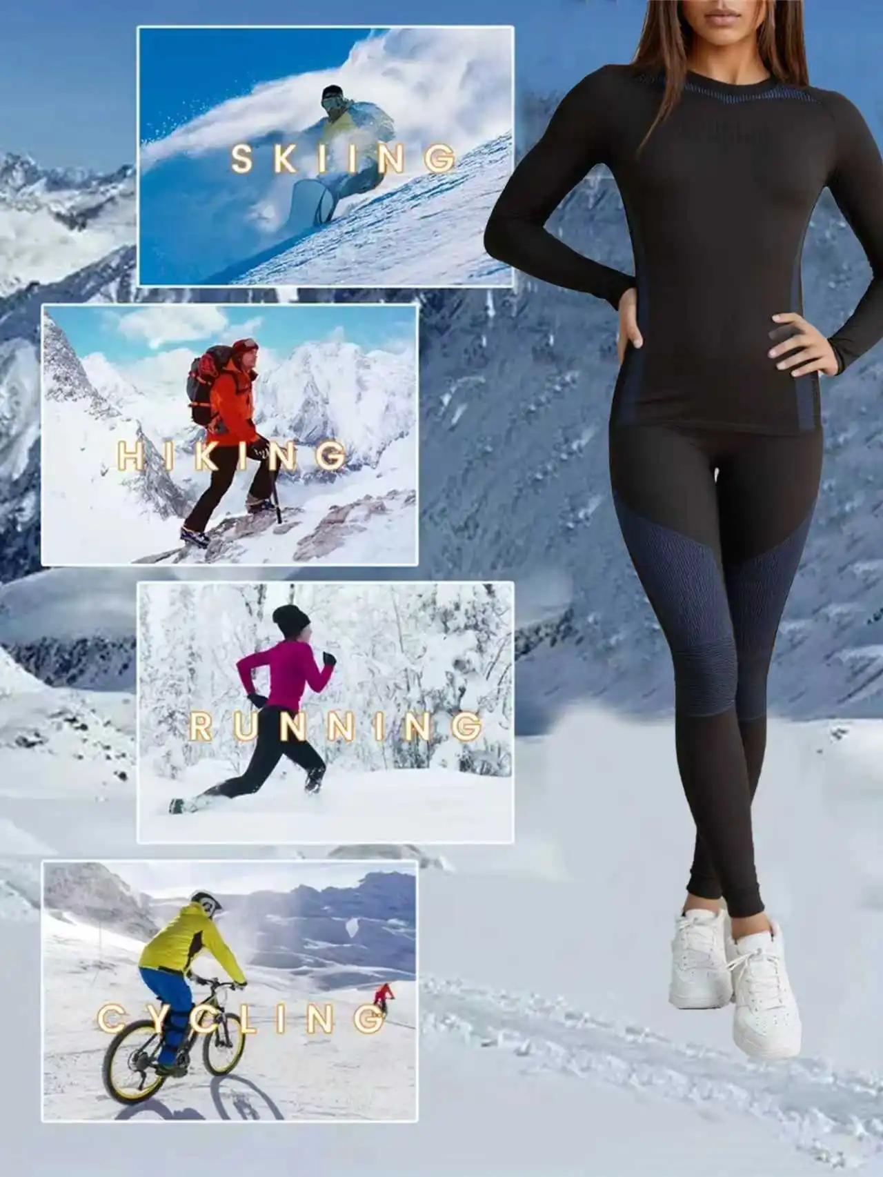 Ski Thermal Base Layer Set 1