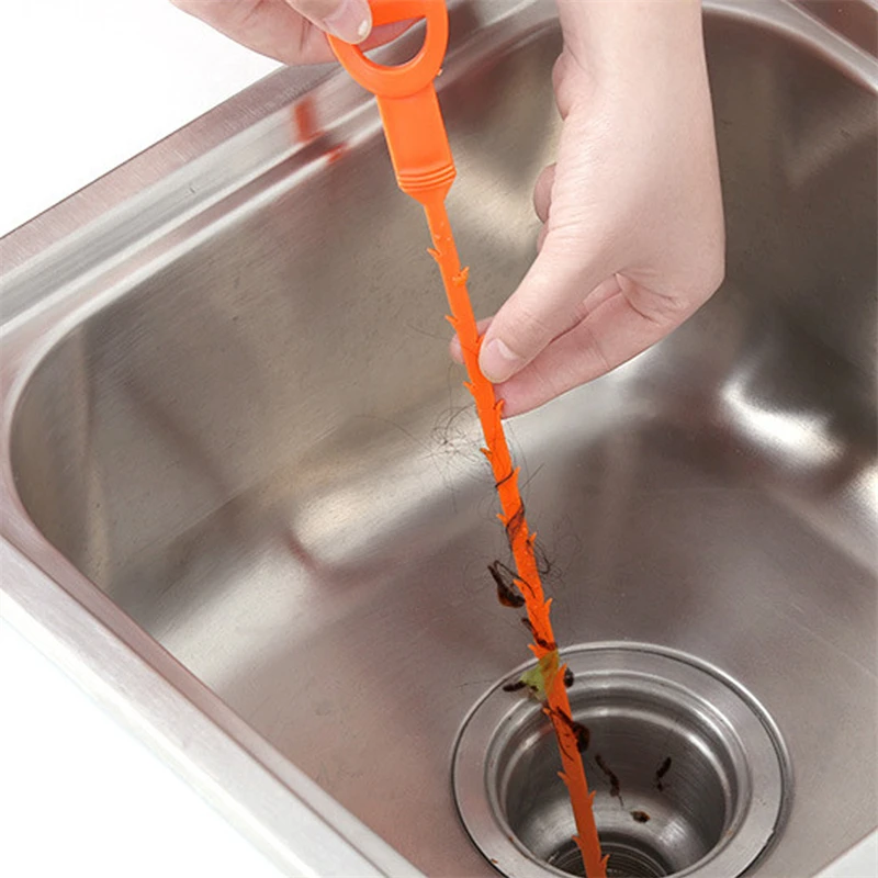 Pipe Unblocker Dredging Tool  Cleaning Kitchen Sink Drains - 60cm Spring  Pipe - Aliexpress