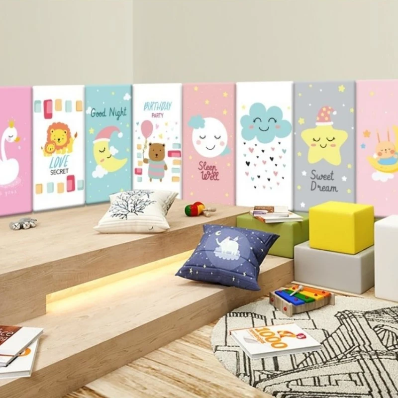 Bed headboard sticker childrens bed headboard Bed Headboard Cartoon Adhesiva Head Board Kids Bedroom decals Cabecero Cama 90 135 150 160cm Bed Head Tete De Lit Wall Stickers