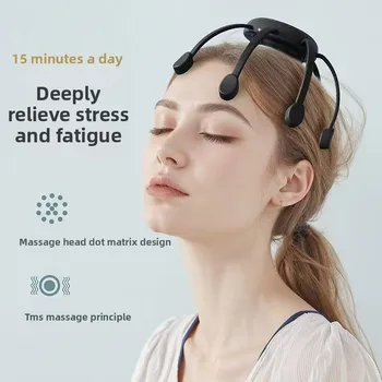 Electric Head Therapy Device Octopus 8-Claw Intelligent Head Massager Portable Head Therapy Machine Massage Device