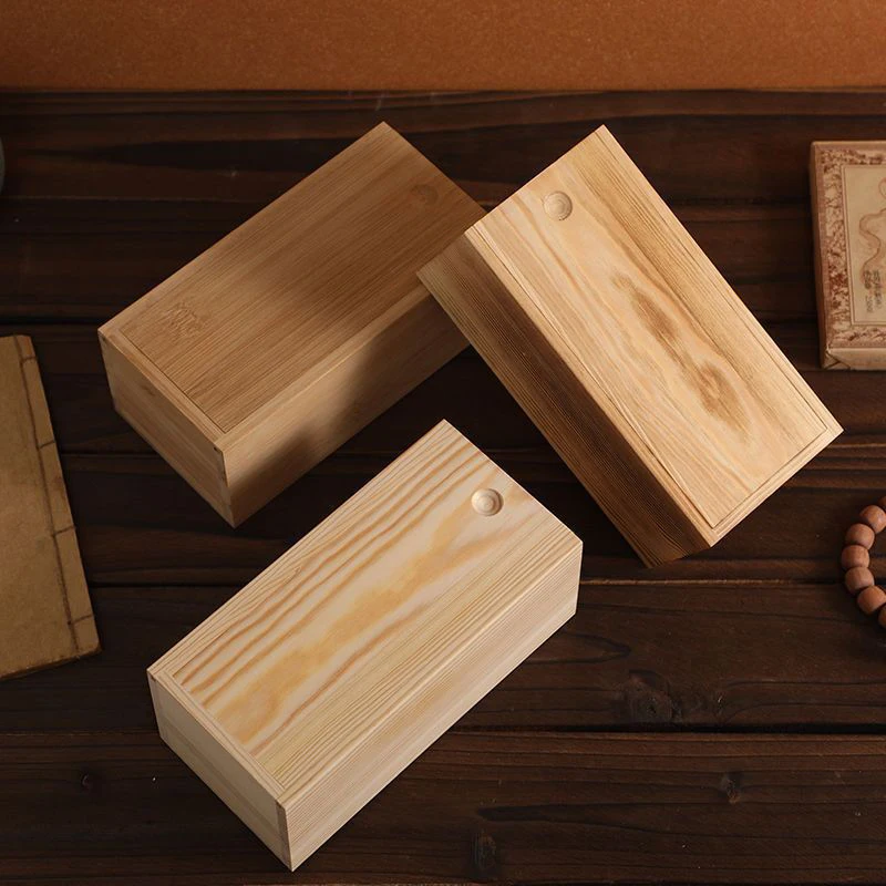Bamboo Box Creative Desktop Organizer Wooden Storage Box Poker Case Box Cookies Storage Holder Gift Table Decorations 2