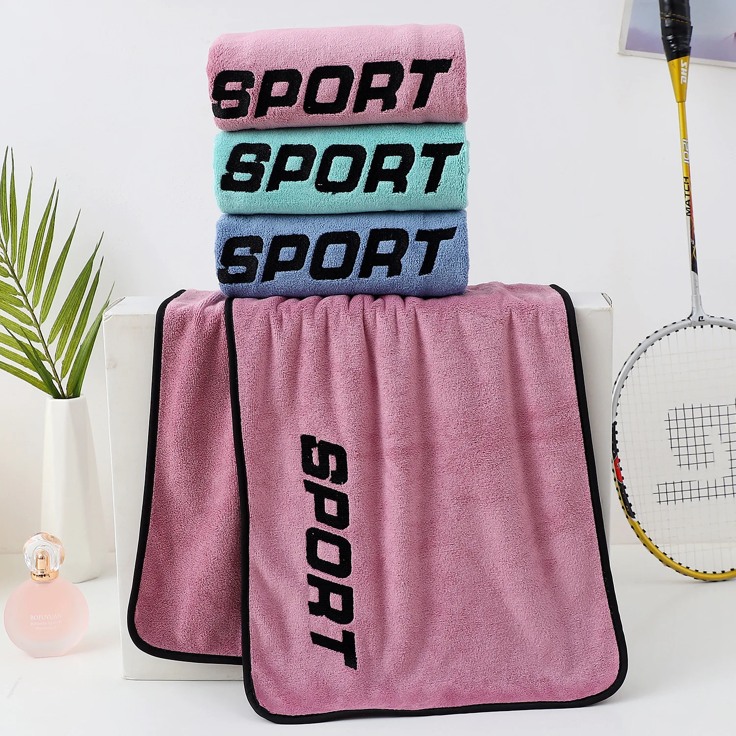 30 * 110cm Sports Towel ultra-fine fiber Gym Workout Sweat absorption towel Yoga Quick drying exercise Beach quick dry Towel 3