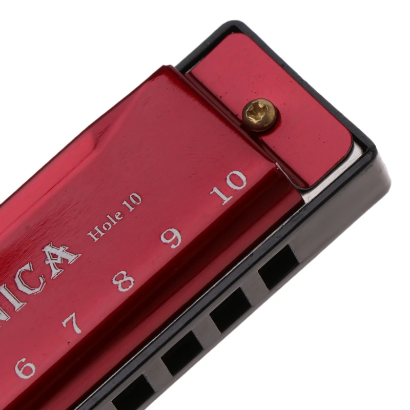 

10 отверстий для ключа Blues Harmonica, музыкальный инструмент, обучающая игрушка с fo