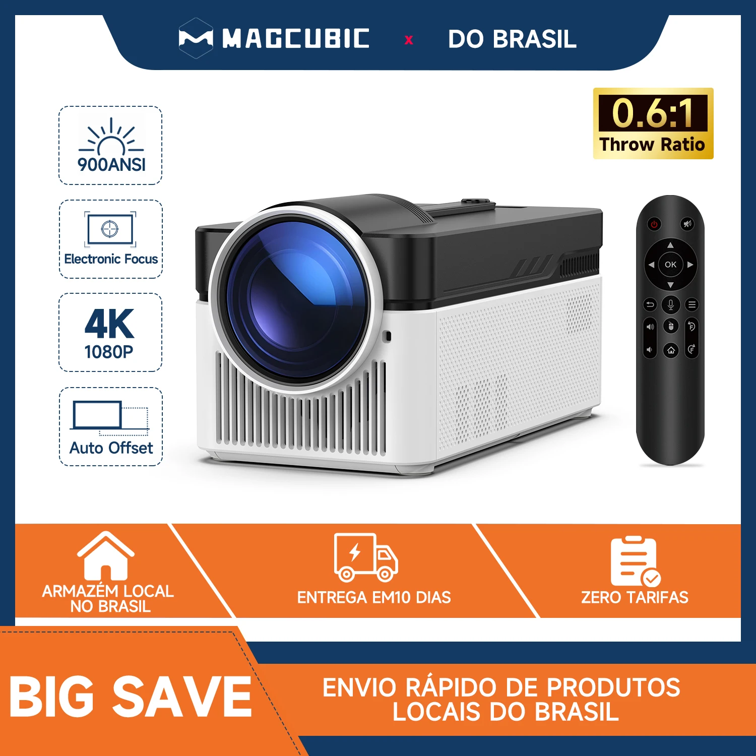 Magcubic 900ansi curto lance novo projetor hy450 ultra com