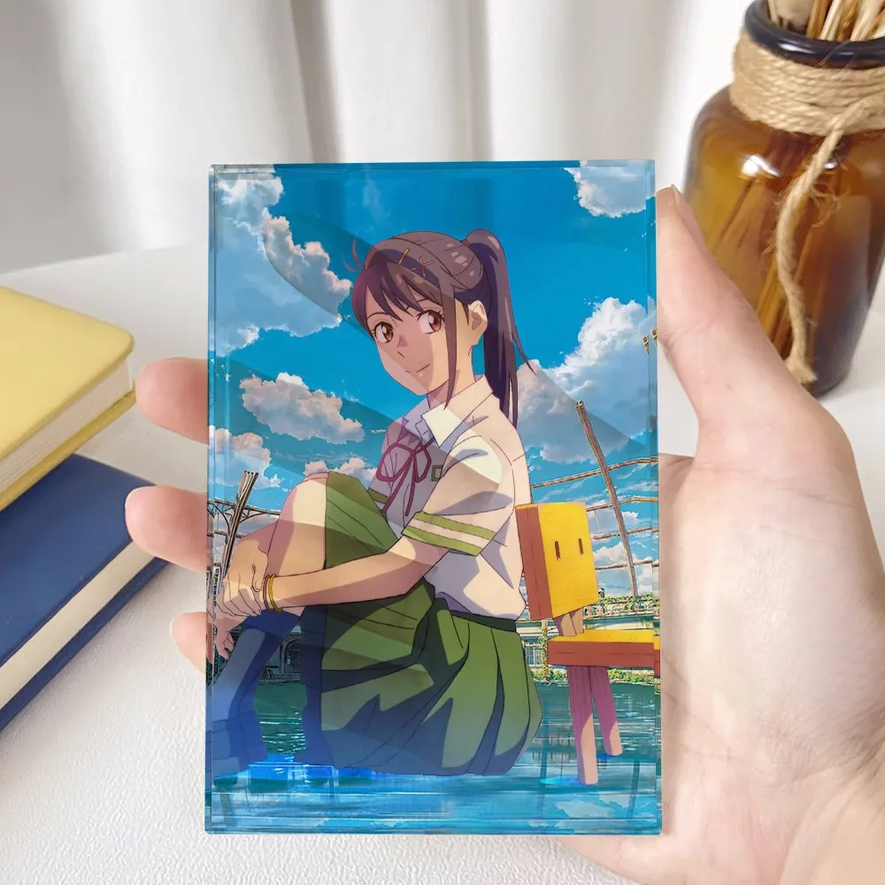 

Аниме судзум no Tojimari 12 см Косплей акриловая фигурка прозрачная настольная фигурка 4719 детская коллекционная игрушка