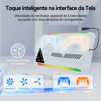 RGB Cooling Stand For PS5 Slim Console Gamepad Charging Base Headset Hook Game CD Storage Rack For PS5 Disc&Digital 2
