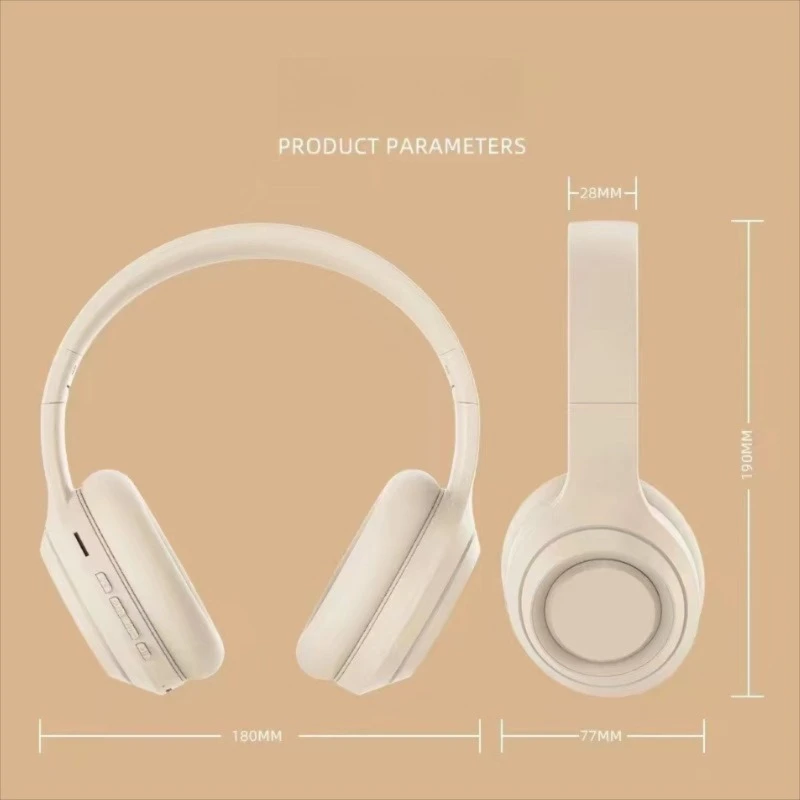 Premium Over-Ear Wireless Bluetooth Headphones with HD Mic and Noise Reduction