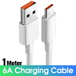 High - Power 120W USB Type C Fast Charging Cable 6A Quick Charge Data Cord - 1m (6A  for xiaomi)
