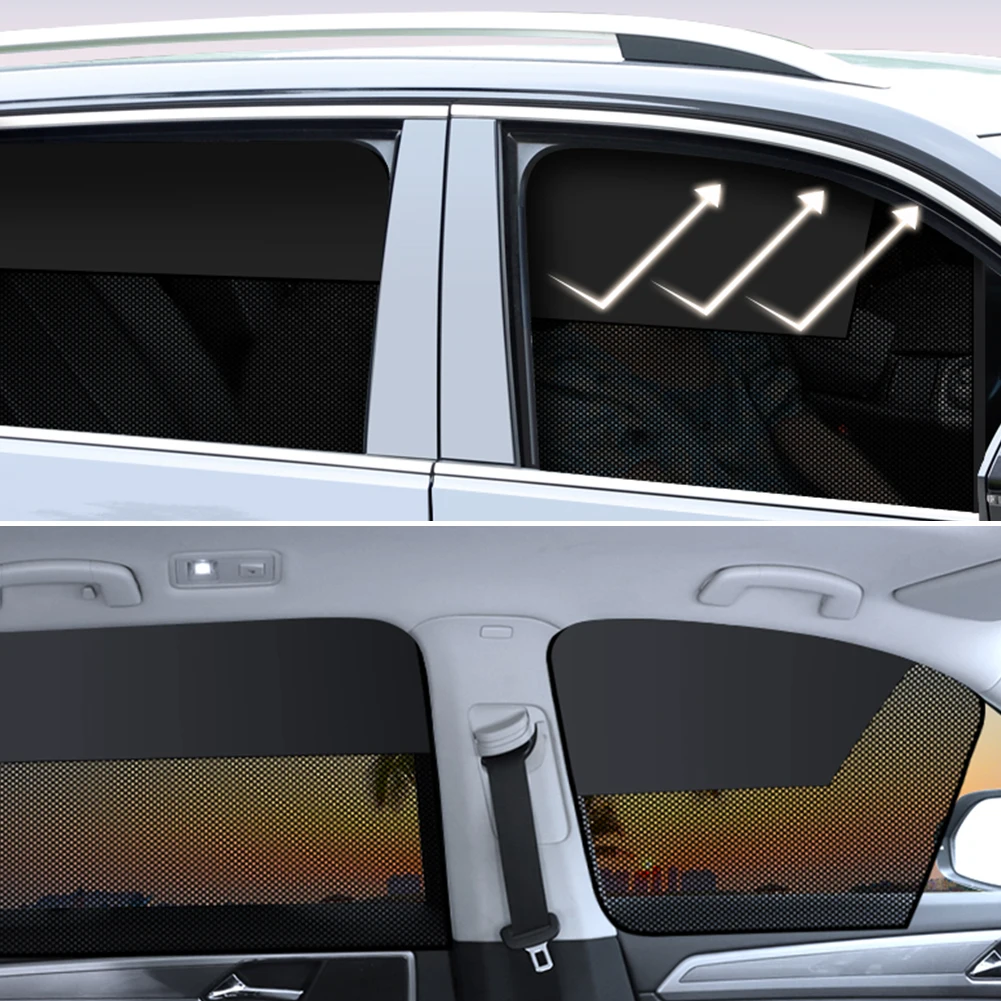 Magnetic Car Privacy Curtains Sun Shades 4