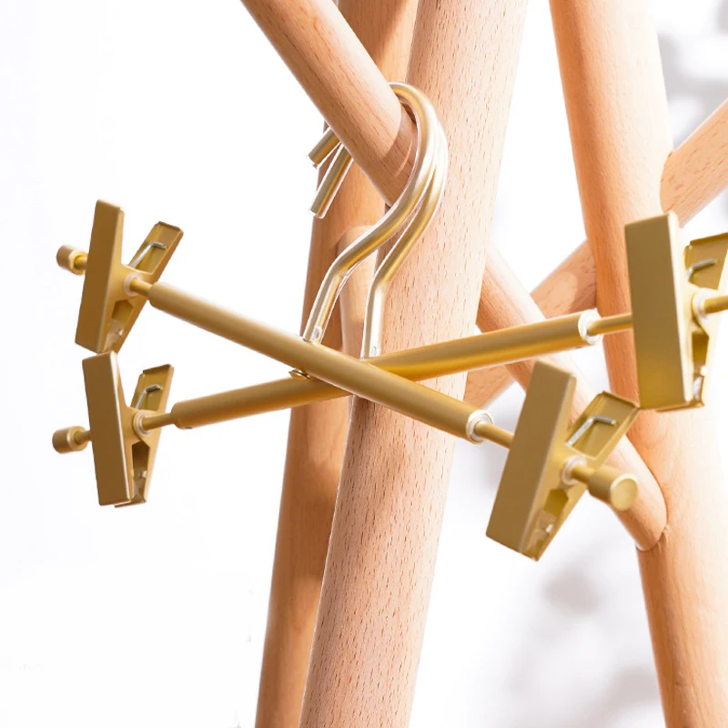 Trouser Hanger Clip Metal Aluminum Alloy 5/10pcs for Trousers Storage