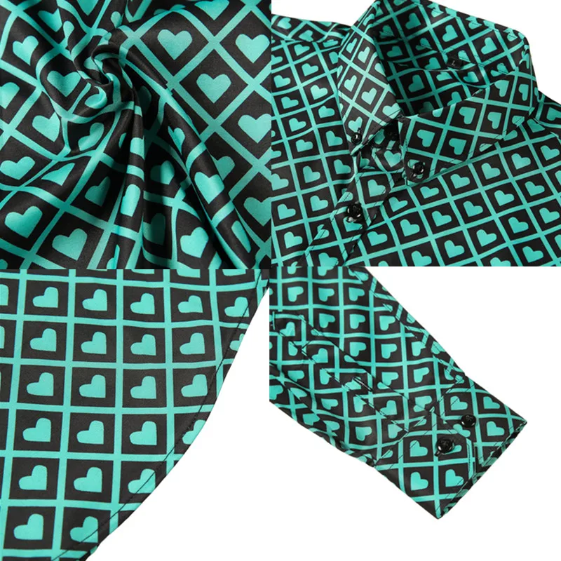 Men's Business Printed Long-Sleeved Shirts/Male High Quality Slim Fit Casual Office Dress Shirts Hombre Camisas S-4XL