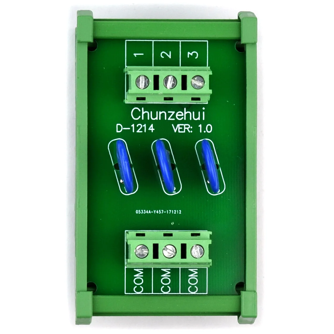 Chuunzehui-3 채널 커먼 딘 레일 마운트 60V SIOV 금속 산화물 배리스터 인터페이스 모듈, 서지 억제기 보호 SPD 보드