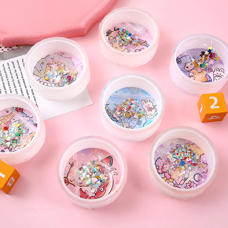 Multipurpose Nano Tape With Straws Beads For DIY Craft Children Pinch Toy Making Blowing Bubble Sticky Traceless Nano Tape 2