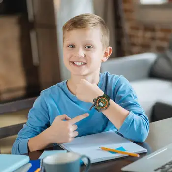 Walkie Talkie Watch Automatic Sleep Interactive Interphone Toy Green Walkie Talkies Watch For Park Travel Camping Adventures 2