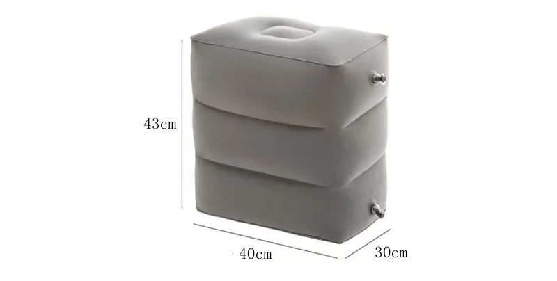 

Inflatable Leg Stool Three For Foot Airplane Height Car With Rest Layers Pump Cushion Bus Travel Adjustable Pillow